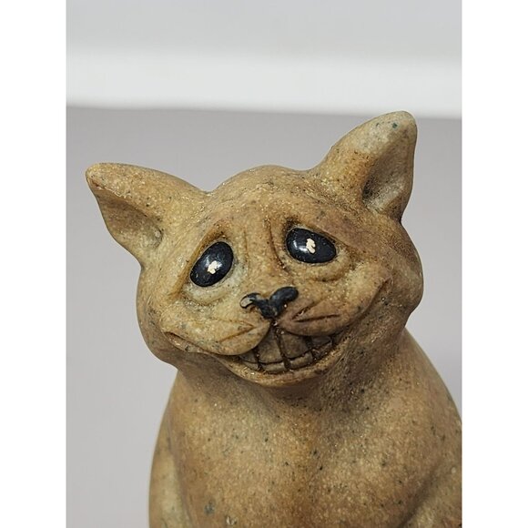 Chico Quarry Critters Second Nature Design‎ Sandstone Cat Figurine - Picture 7 of 10